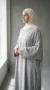 Grey Butterfly Abaya - Photo Studio - Model Style: Hijabi