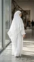 Khimar 3 Voiles Blanc - Back_view Photo - Model Style: Hijabi
