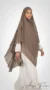 Khimar 3 Voiles Taupe - Studio Photo - Model Style: Hijabi
