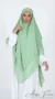 Khimar 3 Voiles Vert Clair - Studio Photo - Model Style: Hijabi