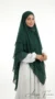 Khimar 3 Voiles Pine Green - Studio Photo - Model Style: Hijabi