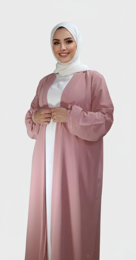 kimono abaya en soie de Médine Rose