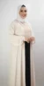 Beige Medina Silk Kimono Abaya - Image 2