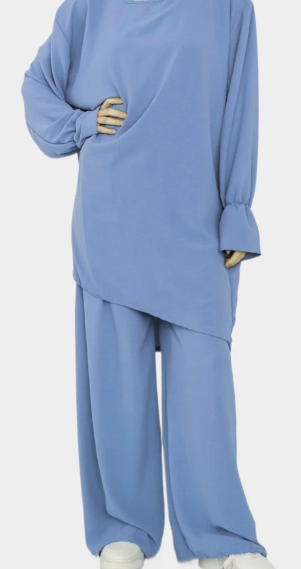 Ensemble 2 Pièces Tunique et Pantalon Noir 1 Ensemble 2 Pièces Tunique et Pantalon en Jazz pour Femme pas cher