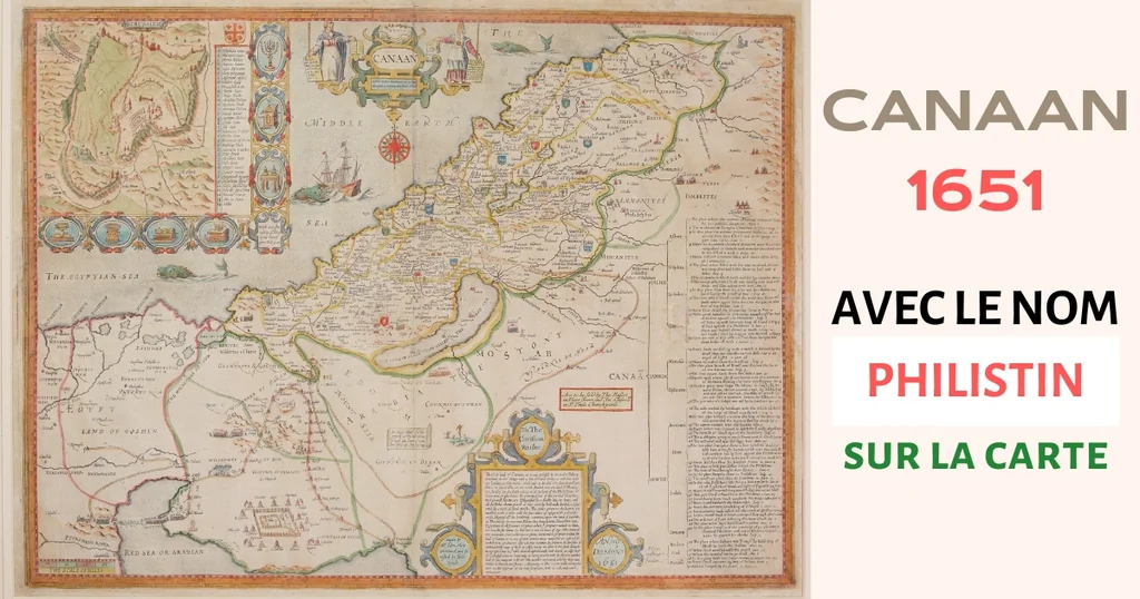 Terre Sainte de Palestine: Histoire et Culture Biblique 3 Canaan 1651 Palestine