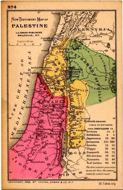Terre Sainte de Palestine: Histoire et Culture Biblique 6 palestine nouveau testament