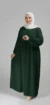 Ausgestellte Abaya aus Medina-Seide in Tannengrün – Bild 3