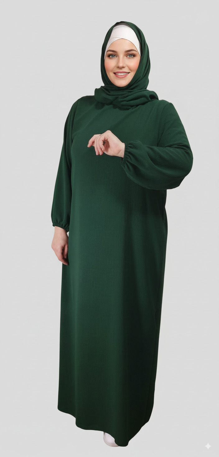 Abaya voile integré Vert Sapin Abaya voile integré Vert Sapin