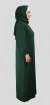 Abaya voile integré Vert Sapin