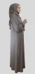 Robe-Abaya-voile-integre-Taupe