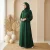 abaya-vert-foret-simple-manches-elastique creative