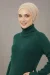 Long ribbed turtleneck jumper duck green1