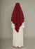 khimar seda de medina rojo