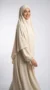 Cream Jazz Jilbab - Studio Photo - Model Style: Hijabi