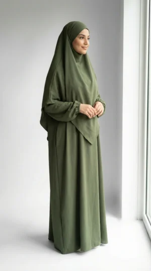 Jilbab Kaki Jazz - Studio Foto - Model Stijl: Hijabi