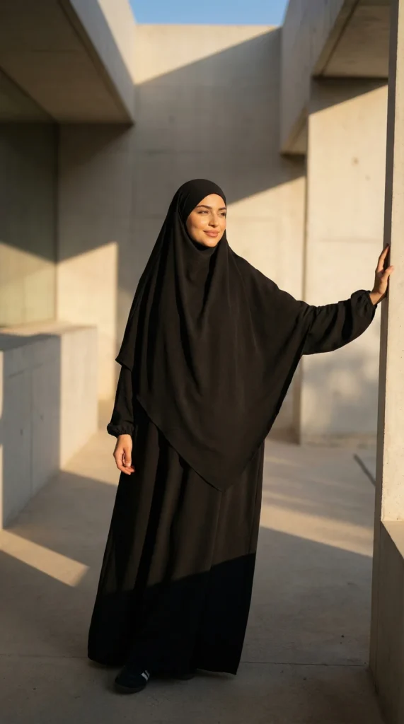 Jilbeb Noir en Jazz - Minimal Photo - Model Style: Hijabi