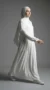 Robe abaya jazz blanche - Studio Photo - Model Style: Hijabi
