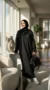 Robe Abaya Noire  Jazz - Lifestyle Photo - Model Style: Hijabi