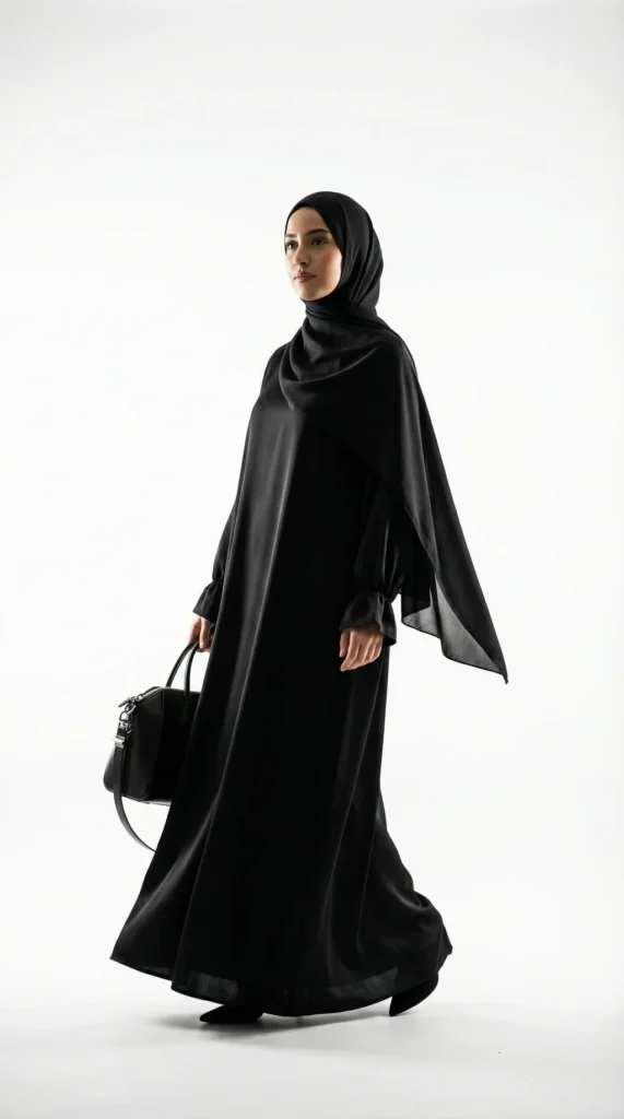 Abito Abaya nero in Jazz – vista 2