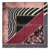 Detail of the finishes on the prestige collection square scarf