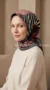 Silk-effect square scarf FT57 0