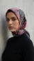 Silk-effect square scarf FT57
