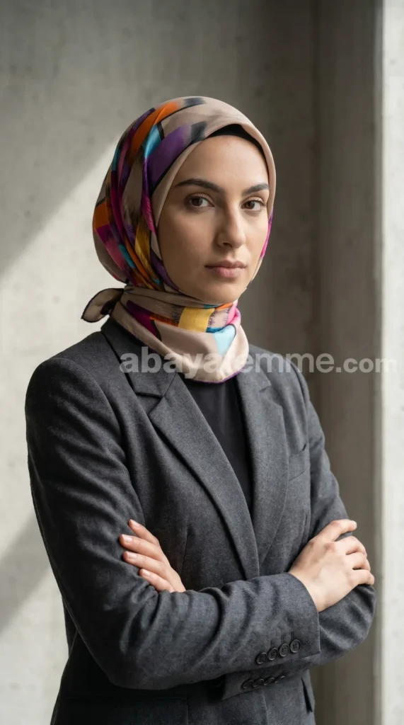 Silk-effect square scarf FT58 02