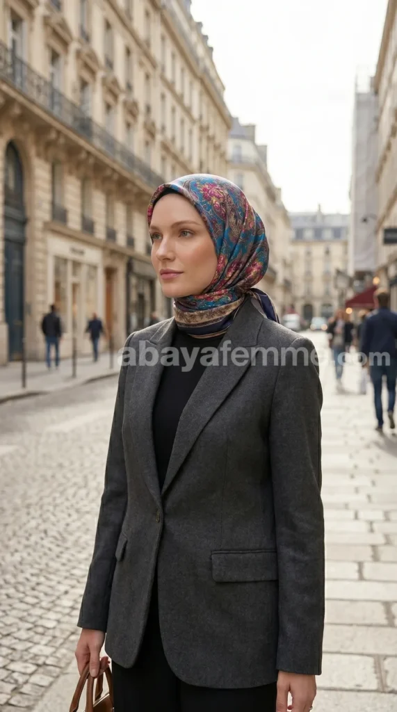 Silk-effect square scarf FT59 04