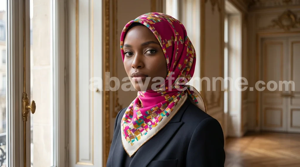 Foulard Collection Luxe FT60 1 Foulard Carré de luxe FT60 aux motifs raffinés et finition satinée