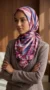 Silk-effect square scarf FT61 04