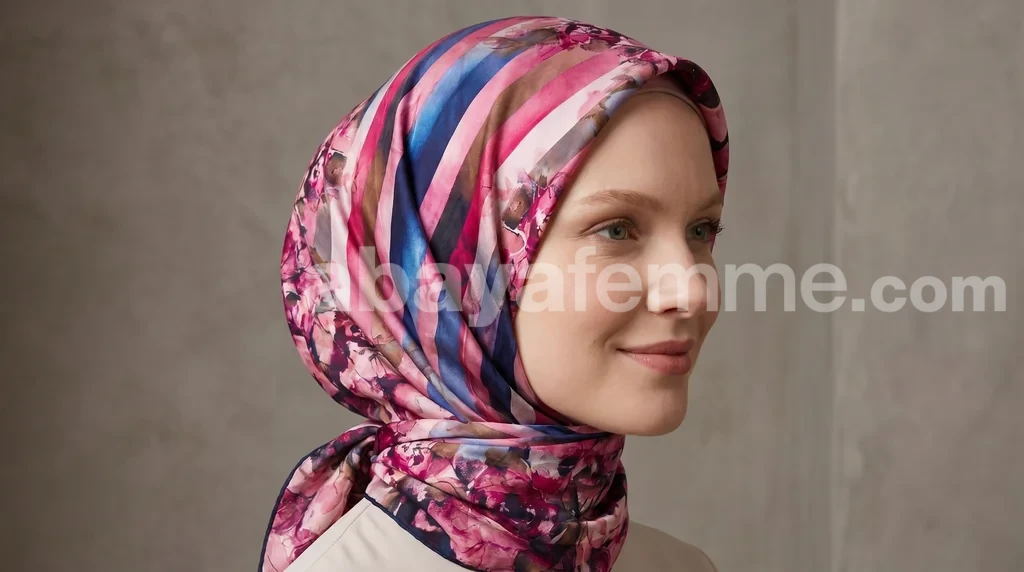 Foulard Collection Luxe FT61 1 Foulard Carré de luxe FT61 en satin soyeux