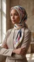 Silk-effect square scarf FT62