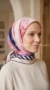 Silk-effect square scarf FT63 06
