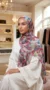 Hijab mousseline imprime turc collection Lilia MIT02 01