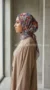 Hijab mousseline imprime turc collection Lilia MIT02 03