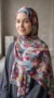 Hijab mousseline imprime turc collection Lilia MIT02 06