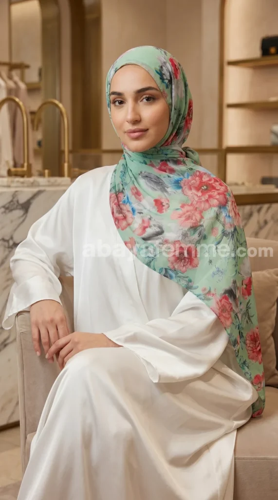 Hijab muselina estampado turco colección Lilia MIT06