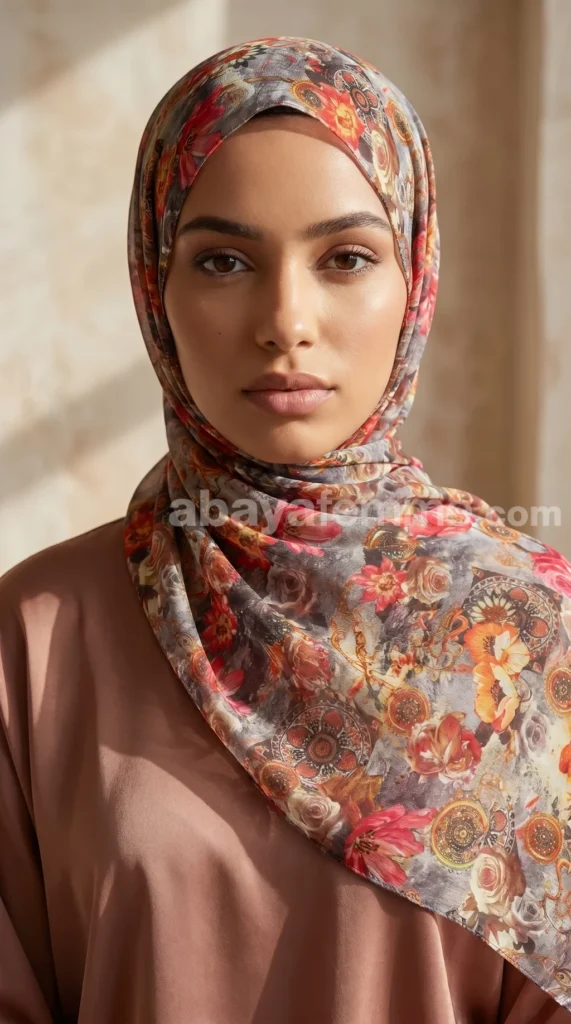 Hijab de muselina estampada Colección Lilia HMIT08