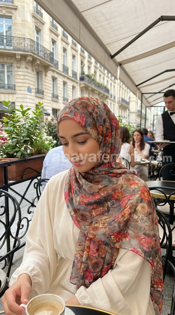 Hijab muselina estampado turco colección Lilia MIT07 01