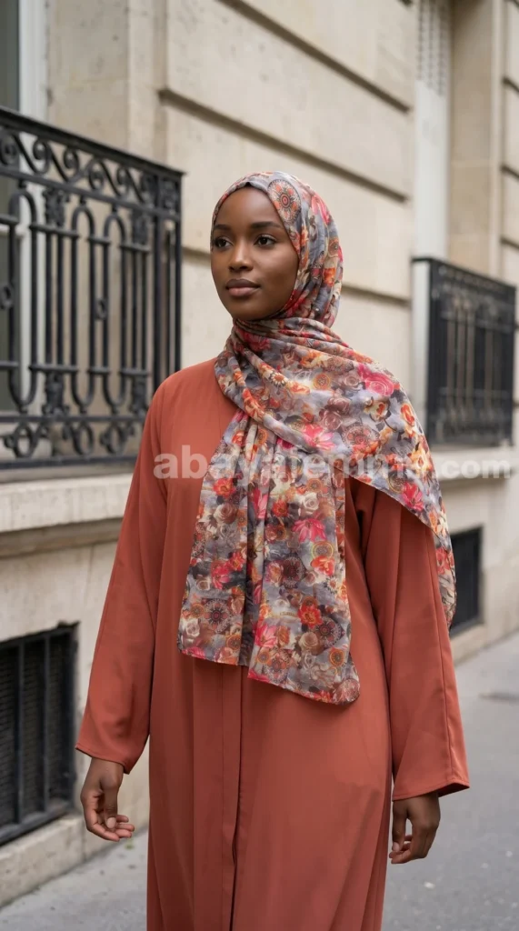 Hijab de muselina estampado turco colección Lilia MIT07 03