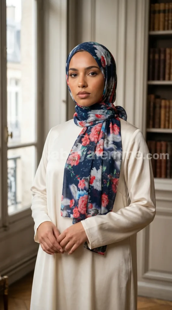 Hijab de muselina estampado turco colección Lilia MIT10
