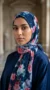 Hijab de muselina estampado turco colección Lilia MIT10 06