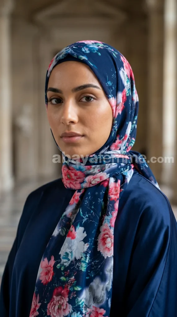 Hijab in chiffon stampato, Collezione Lilia HMIT10