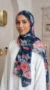 Hijab de muselina estampado turco colección Lilia MIT10 09