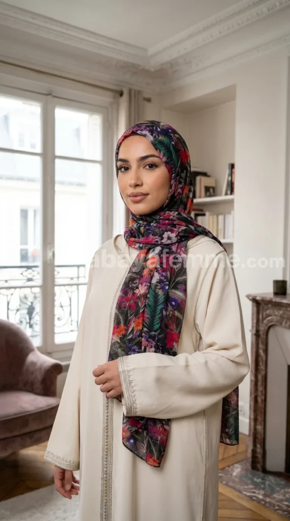 Hijab de muselina estampado turco colección Lilia MIT1106
