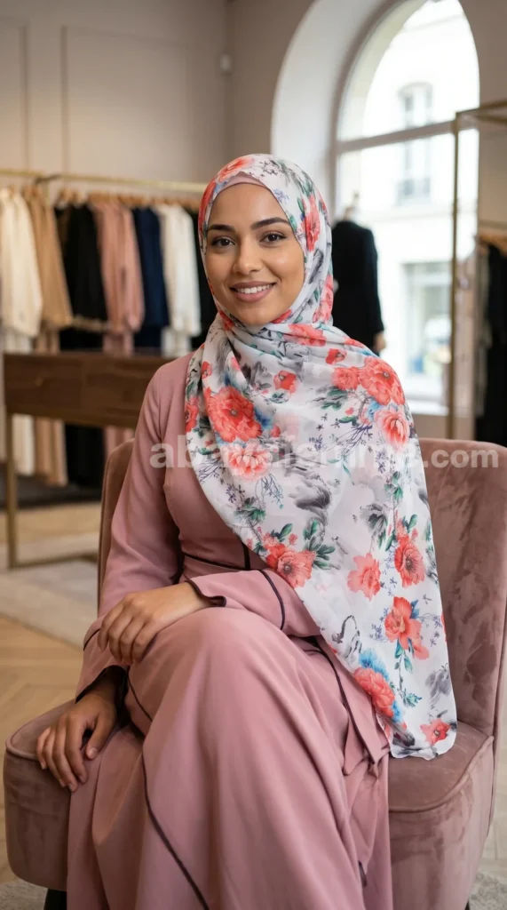 Hijab de muselina estampado turco colección Lilia MIT120