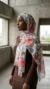 Hijab de muselina estampado turco colección Lilia MIT1205