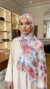 Hijab de muselina estampado turco colección Lilia MIT1206