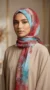 Printed Turkish chiffon hijab Lilia collection MIT18