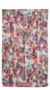 Overview of the fluid drape of the printed chiffon hijab